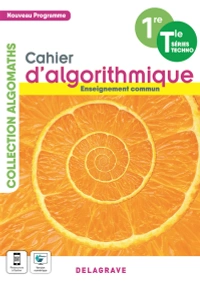 Algomaths — Cahier d’algorithmique et de programmation