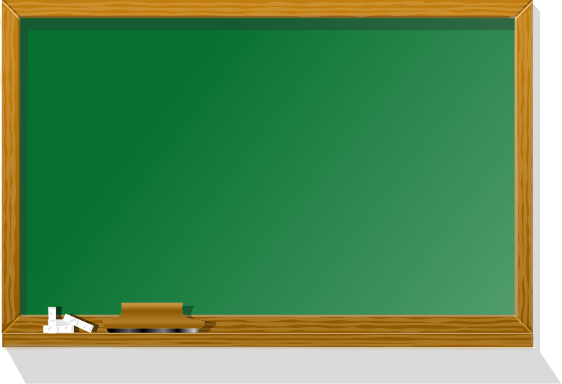 a blackboard