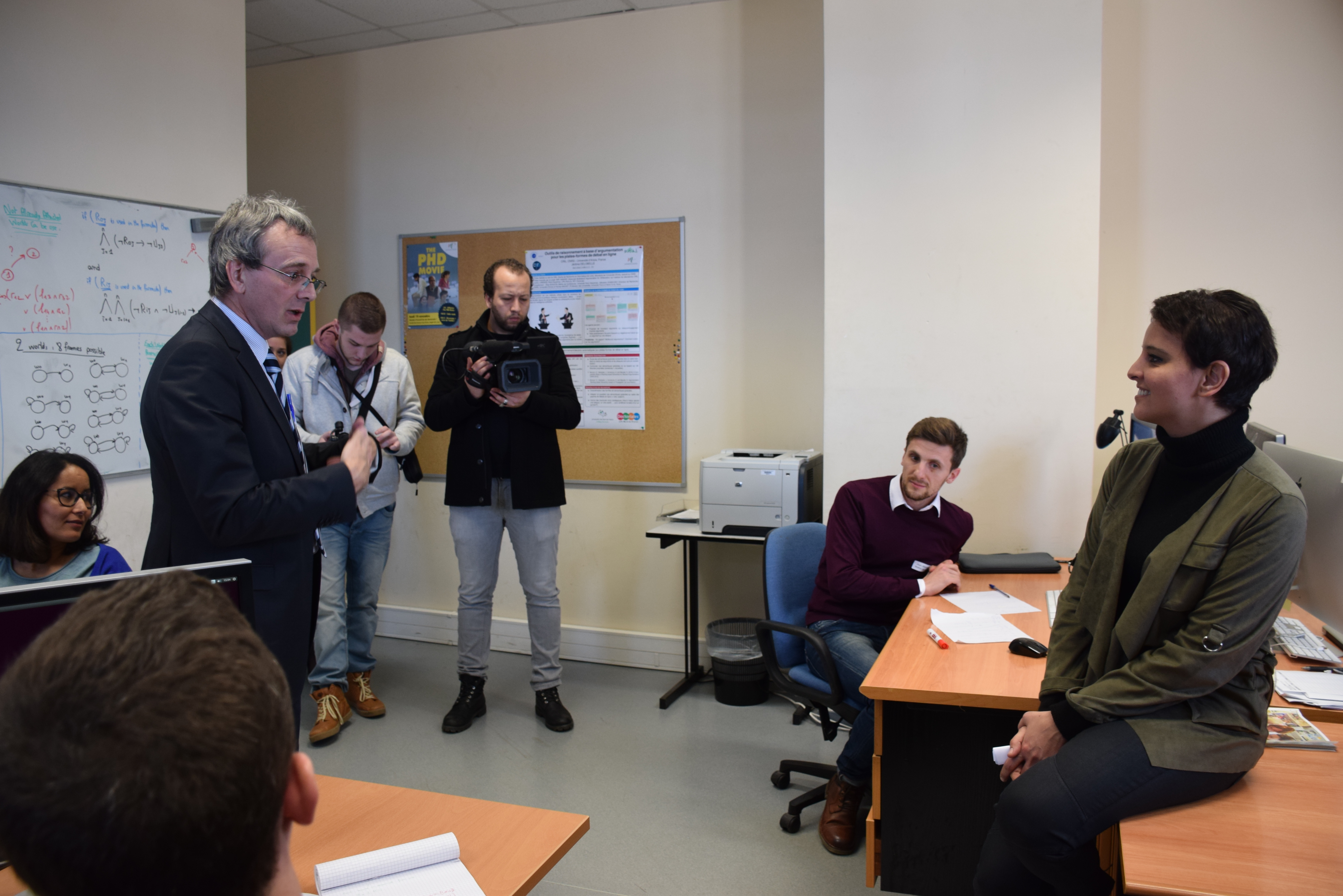 la ministre en visite au CRIL - consensus