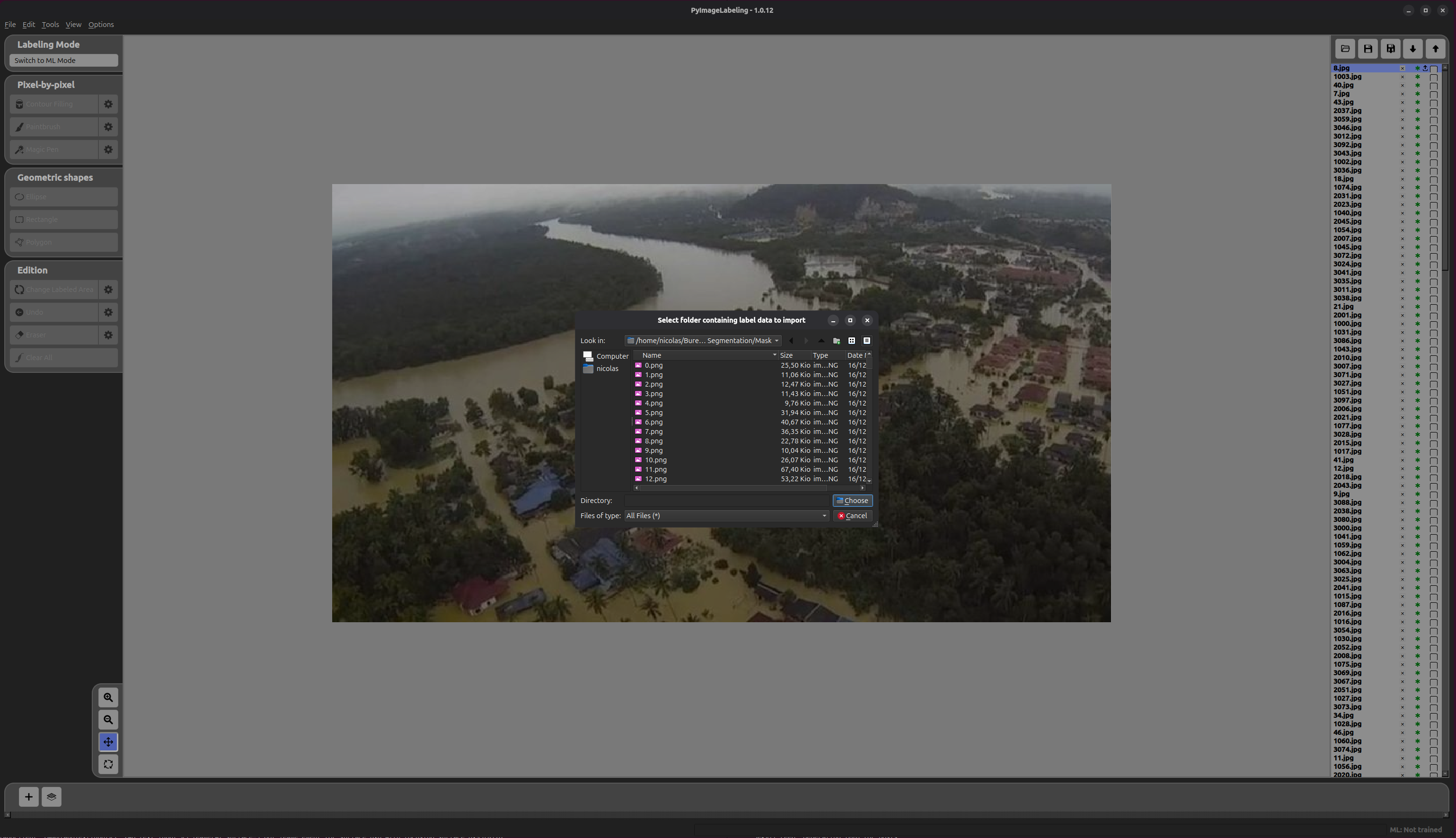 Select annotations folder